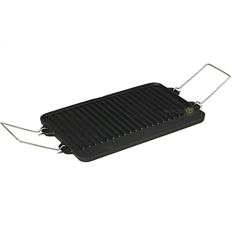Płyta grillowa żeliwna Kamille KM 4816V dwustronna patelnia na ruszt Płyta grillowa żeliwna Kamille KM 4816V dwustronna patelnia na ruszt