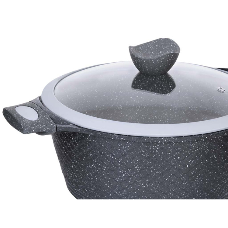 Garnki marmurowe na indukcję GierCook w zestawie z patelniami + noże Berlinger Haus Garnki marmurowe na indukcję GierCook w zestawie z patelniami + noże Berlinger Haus