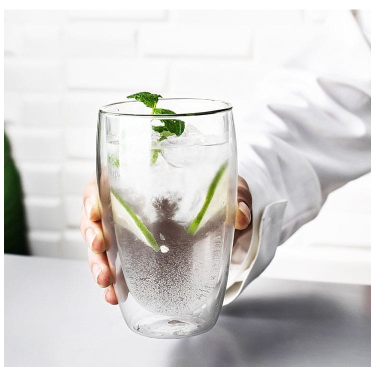 Szklanki termiczne MG Home 450 ml do kawy latte zestaw 6 sztuk Szklanki termiczne MG Home 450 ml do kawy latte zestaw 6 sztuk