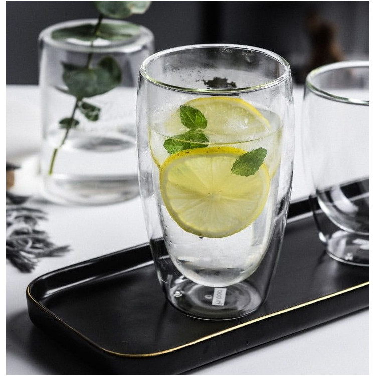 Szklanki termiczne MG Home 450 ml do kawy latte zestaw 6 sztuk Szklanki termiczne MG Home 450 ml do kawy latte zestaw 6 sztuk