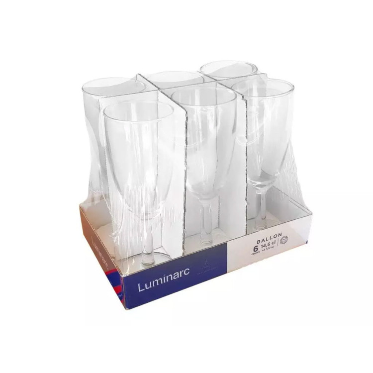 Kieliszki do szampana Luminarc Ballon 145 ml 6 sztuk Kieliszki do szampana Luminarc Ballon 145 ml 6 sztuk