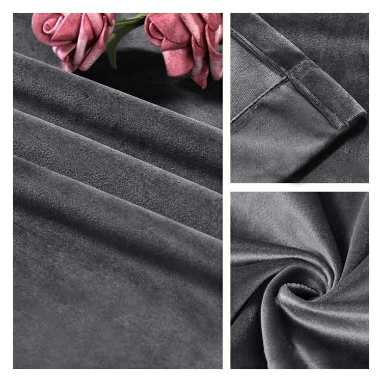 Zasłony grube Velvet na taśmie 140x250 cm butelka ciemna