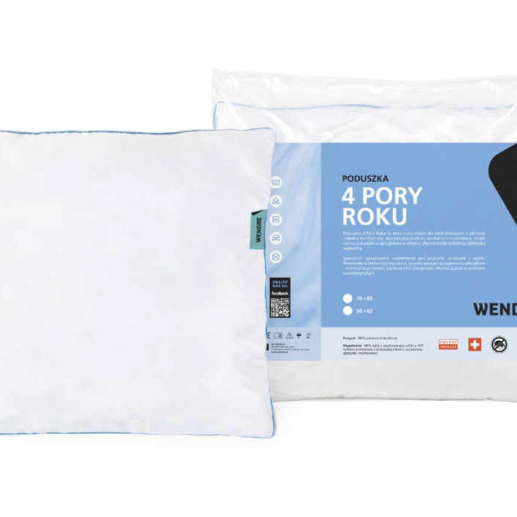 Poduszka do spania 4 pory roku 70x80 cm antyalergiczna wyrób medyczny