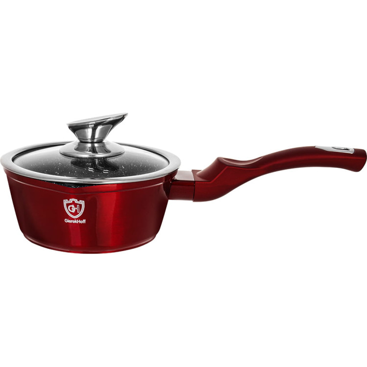 Garnki marmurowe na indukcję GierekHoff GH 1501 patelnia Tefal zestaw 16 elementów Czerwone Garnki marmurowe na indukcję GierekHoff GH 1501 patelnia Tefal zestaw 16 elementów Czerwone