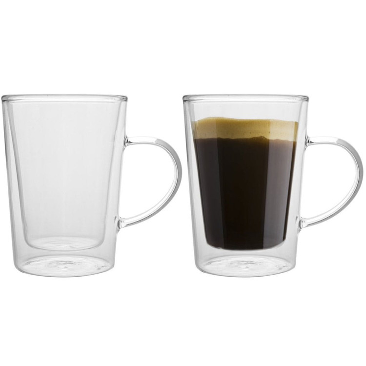 Szklanki termiczne z uchem Florina Malachit 340 ml zestaw 6 sztuk Szklanki termiczne z uchem Florina Malachit 340 ml zestaw 6 sztuk