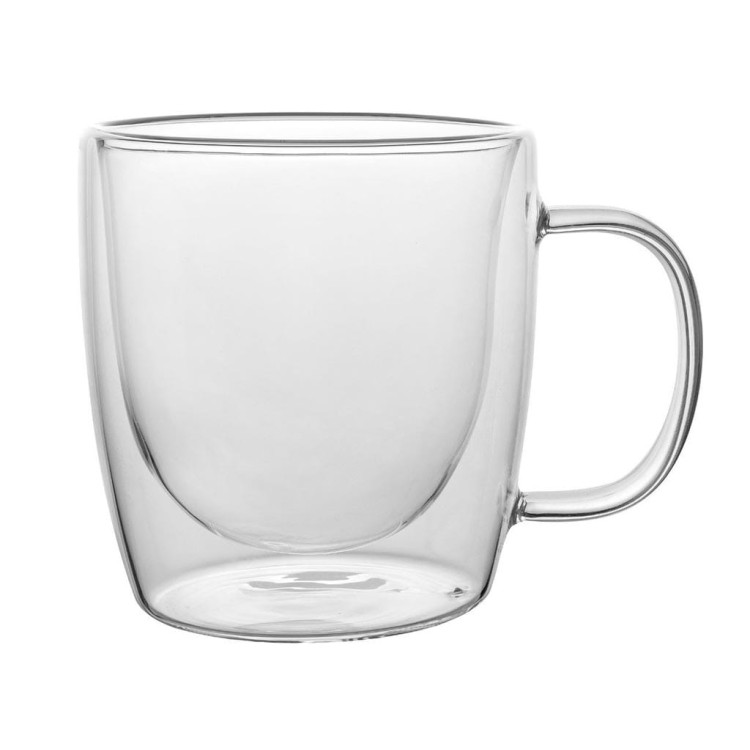 Szklanki termiczne z uchem Florina Malachit 400 ml zestaw 2 sztuki Szklanki termiczne z uchem Florina Malachit 400 ml zestaw 2 sztuki