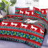 Pościel świąteczna 160x200 bawełniana 3D satynowa Cotton World komplet 3 części 604
