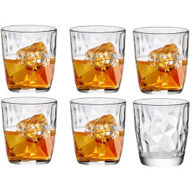 Szklanki do whisky drinków Bormioli Diamond zestaw 6 szklanek 300 ml