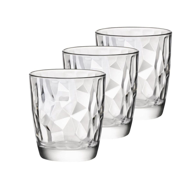 Zestaw 6 szklanek do napojów wody Bormioli Diamond 300 ml Zestaw 6 szklanek do napojów wody Bormioli Diamond 300 ml