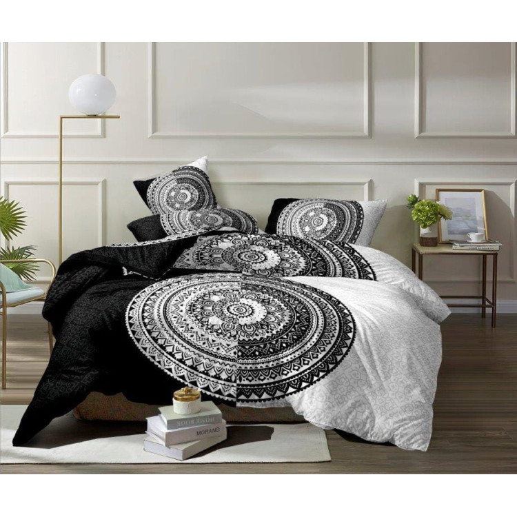 Pościel 160x200 bawełna satynowa 3D Cotton World gruba 3 części 344