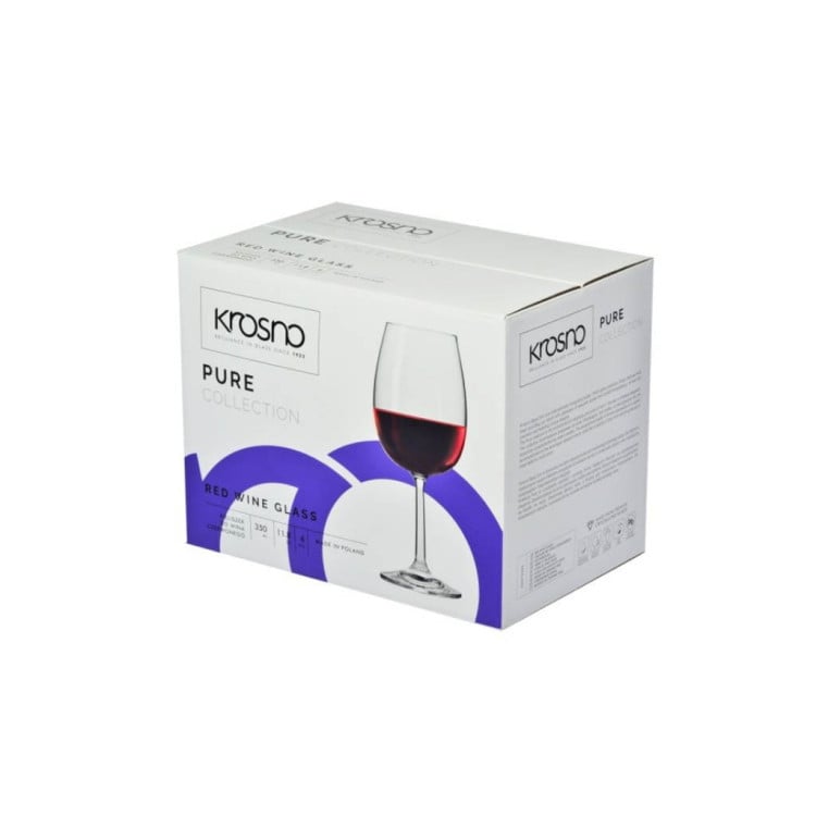 Kieliszki do wina Krosno Pure 350 ml 5 sztuk Kieliszki do wina Krosno Pure 350 ml 5 sztuk