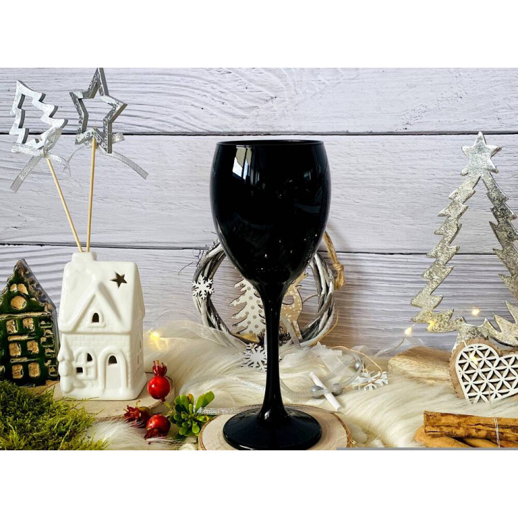 Kieliszki do wina Glasmark Czarne 300 ml komplet 6 sztuk