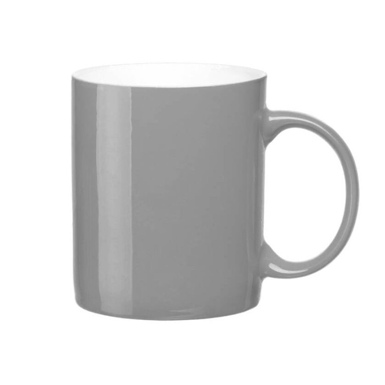 Zestaw 6 kubków szarych Glasmark Rita 300 ml