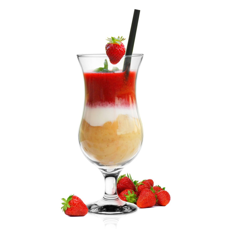 Szklanki na nóżce Glasmark kieliszki koktajlowe 420 ml zestaw 6 sztuk