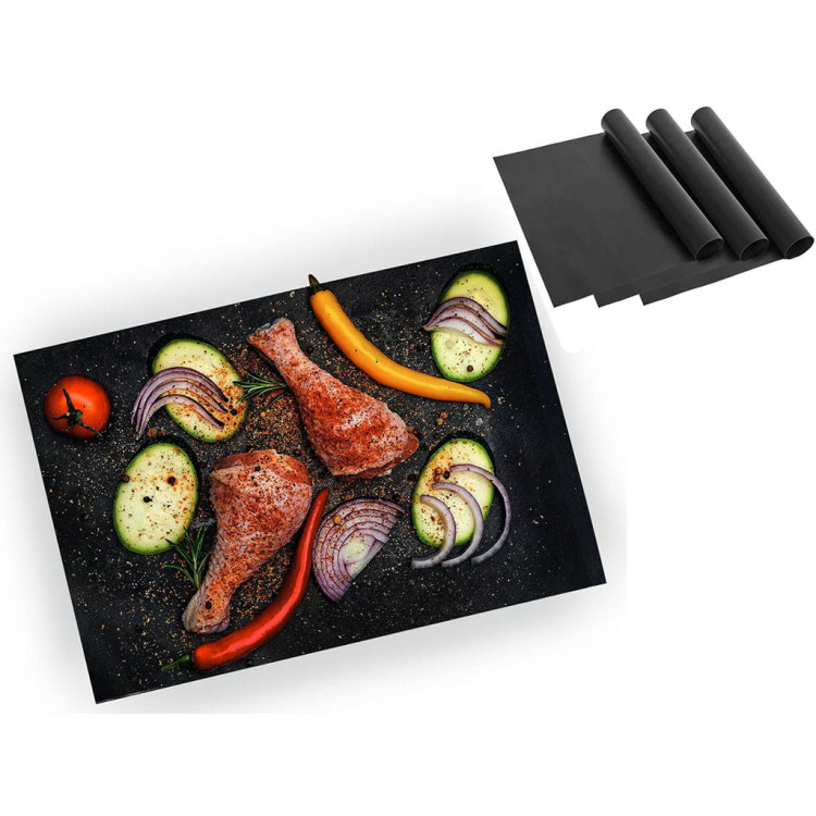 Maty grillowe Tadar BBQ prostokątne 40x33 cm zestaw 3 sztuki