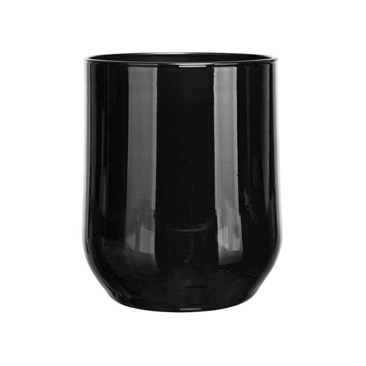 Szklanki czarne Glasmark 300 ml zestaw 6 szklanek do napojów wody drinków