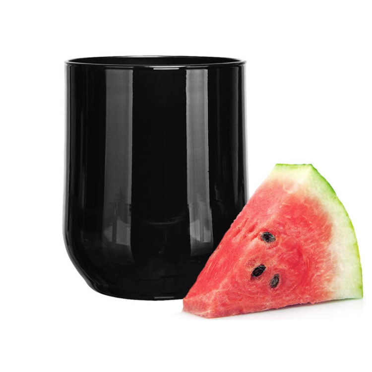 Szklanki czarne Glasmark 300 ml zestaw 6 szklanek do napojów wody drinków Szklanki czarne Glasmark 300 ml zestaw 6 szklanek do napojów wody drinków