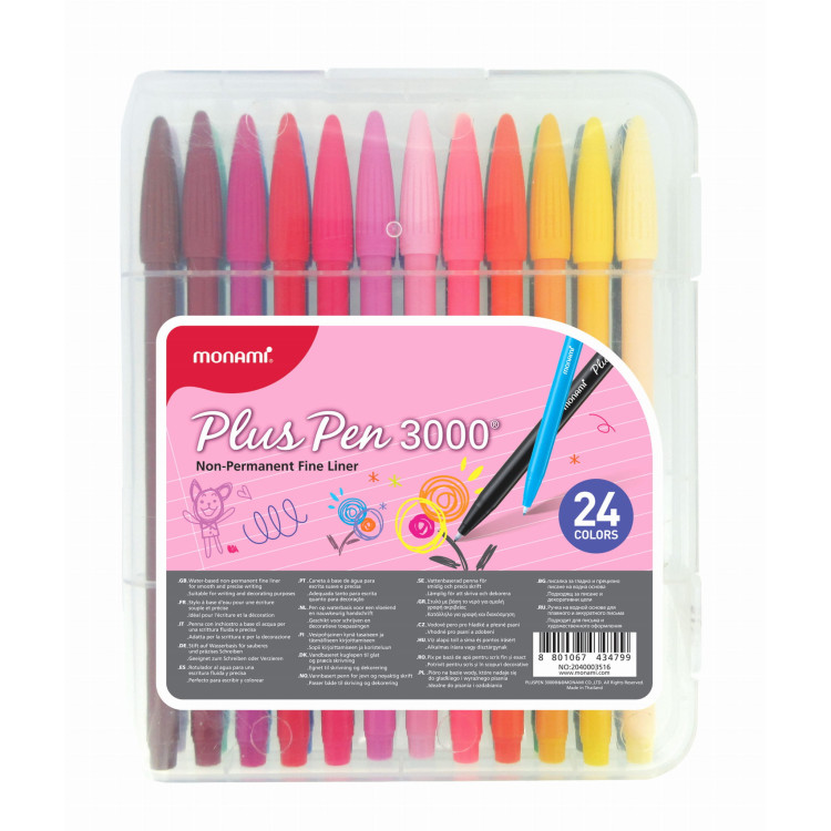 Cienkopis Plus Pen 3000 zestaw 24 kolorów