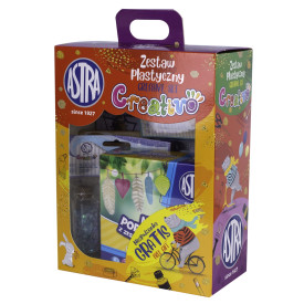 Zestaw kreatywny dla dzieci nr 3 - zimowy  - ozdobne pudełko