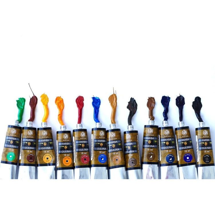 Farby olejne Artea 18ml - Zestaw nr 1