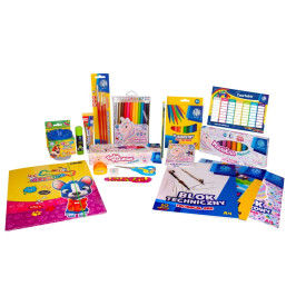 Wyprawka szkolna jednorożec (L) 19el zestaw dla dzieci