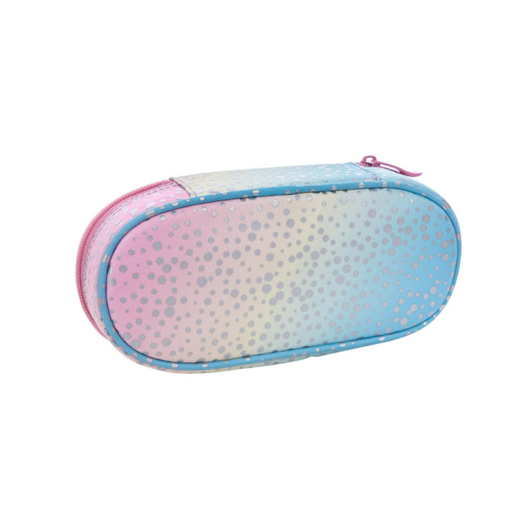 Saszetka - piórnik Astrabag Ombre z srebrnym wzoreum fluo