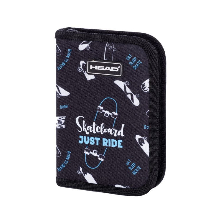 Piórnik jednokomorowy Head skateboard z motywem deskorolek Piórnik jednokomorowy Head skateboard z motywem deskorolek
