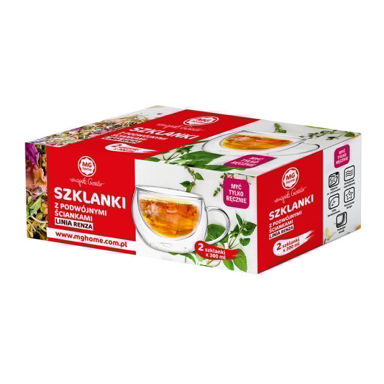 Szklanki termiczne RENZA do kawy 300 ml latte komplet 6 szt szklanek Szklanki termiczne RENZA do kawy 300 ml latte komplet 6 szt szklanek