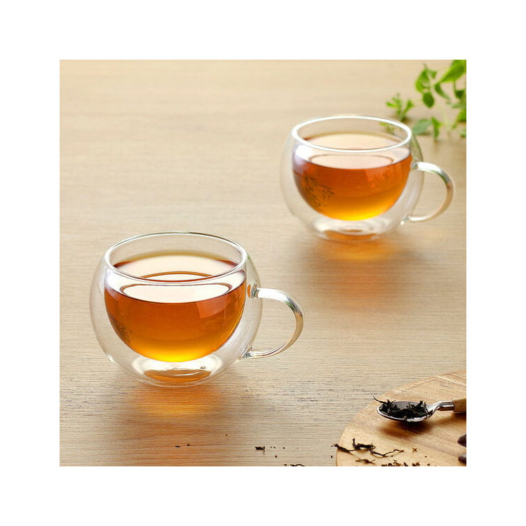 Szklanki termiczne RENZA do kawy 300 ml latte komplet 6 szt szklanek