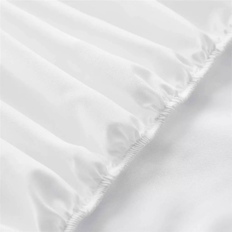 Prześcieradło 160x200 Cotton World bawełniane grube premium z gumką białe