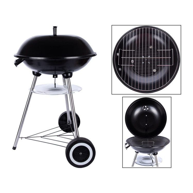 Grill kulisty węglowy MG Home 41.5 cm ogrodowy