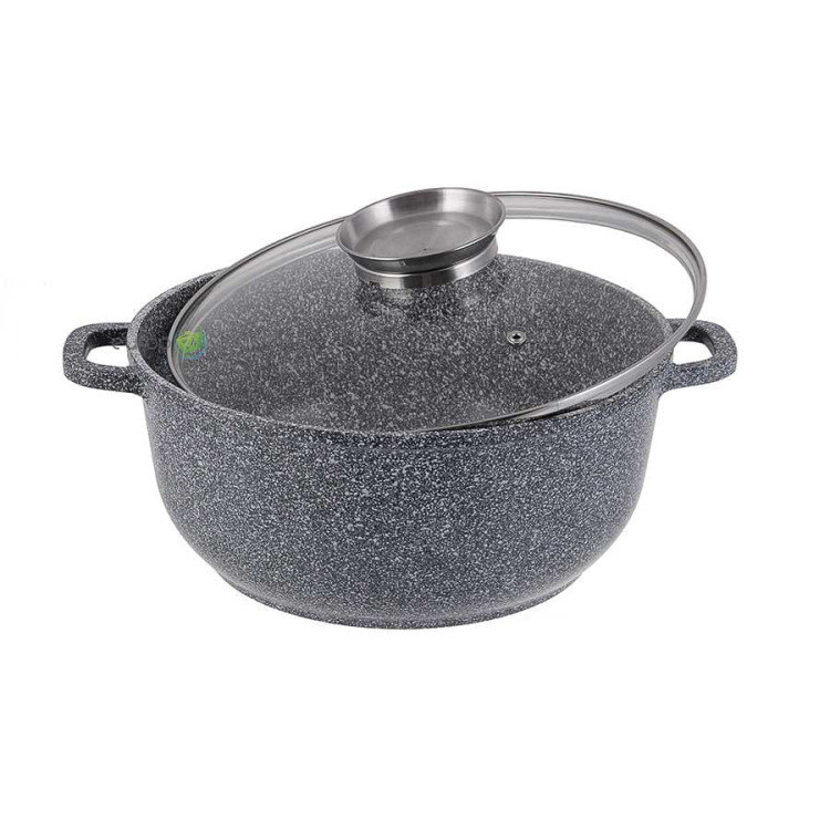 Garnek marmurowy z pokrywką Zilner ZL 7073 4.5L na indukcję 24 cm Garnek marmurowy z pokrywką Zilner ZL 7073 4.5L na indukcję 24 cm