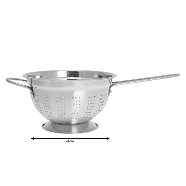 Cedzak Klausberg KB 7439 durszlak 24 cm sitko metal stalowe na garnek Cedzak Klausberg KB 7439 durszlak 24 cm sitko metal stalowe na garnek