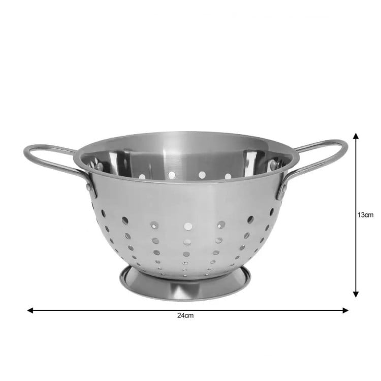 Cedzak Klausberg KB 7440 Durszlak stalowy 24 cm Cedzak Klausberg KB 7440 Durszlak stalowy 24 cm