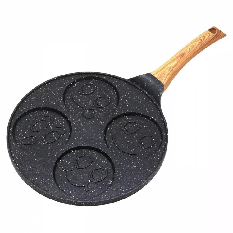 Patelnia do naleśników 26cm czarna powłoka marmurowa KH 1666 Kinghoff Patelnia do naleśników 26cm czarna powłoka marmurowa KH 1666 Kinghoff