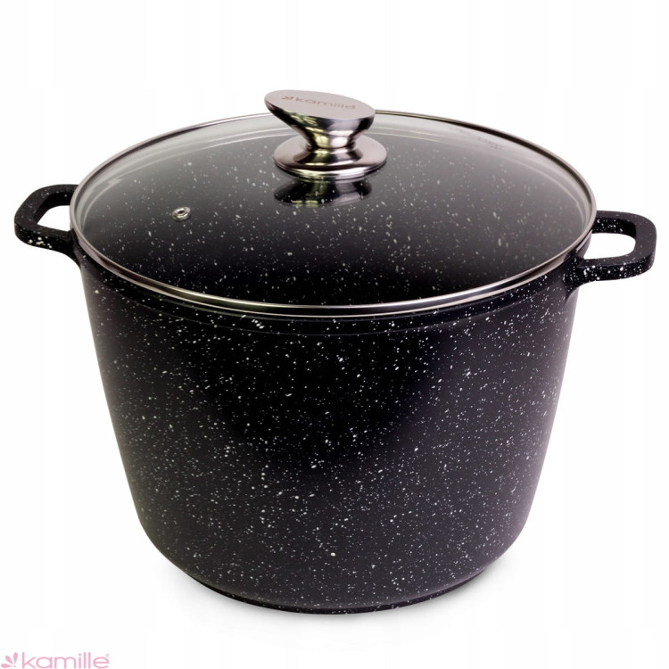 Garnek marmurowy 24cm z pokrywką 6.2 L Kamille 4407 Garnek marmurowy 24cm z pokrywką 6.2 L Kamille 4407