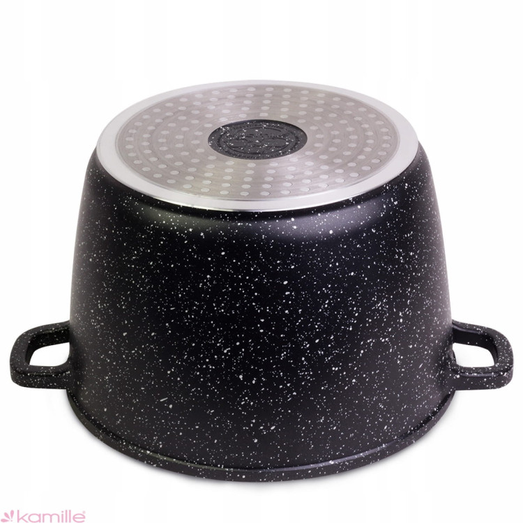 Garnek marmurowy 24cm z pokrywką 6.2 L Kamille 4407 Garnek marmurowy 24cm z pokrywką 6.2 L Kamille 4407