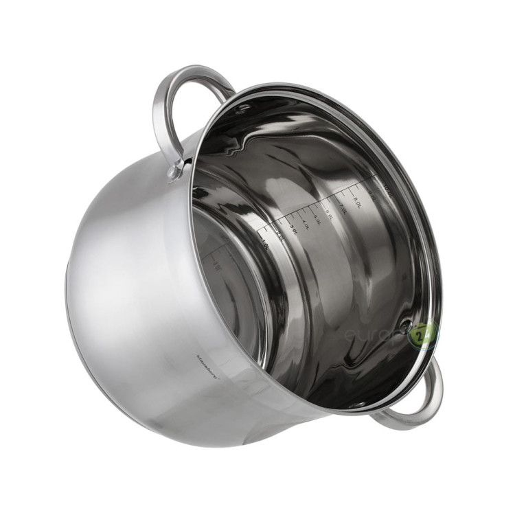 Garnek stalowy Klausberg KB 7164 indukcyjny 10.7 L z pokrywką