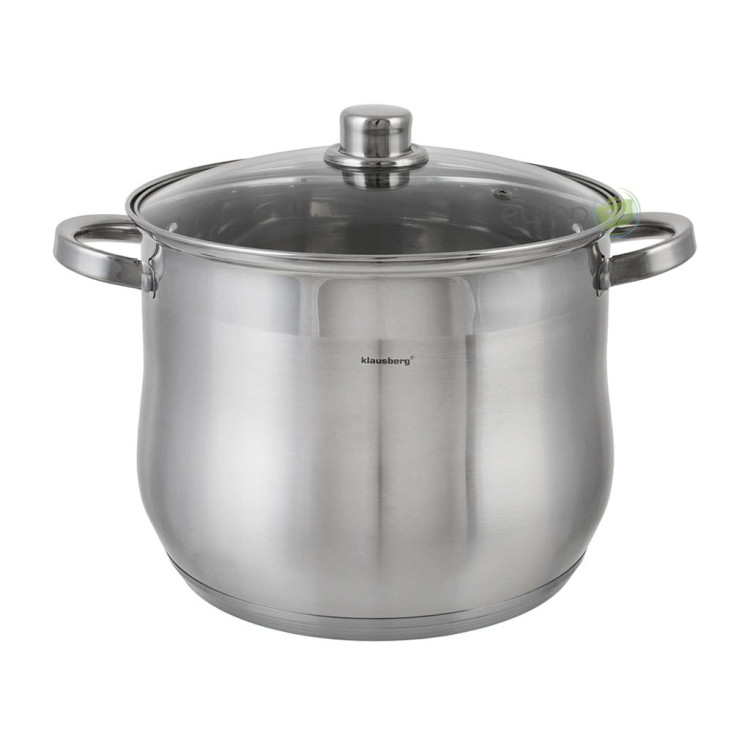 Garnek stalowy Klausberg KB 7164 indukcyjny 10.7 L z pokrywką