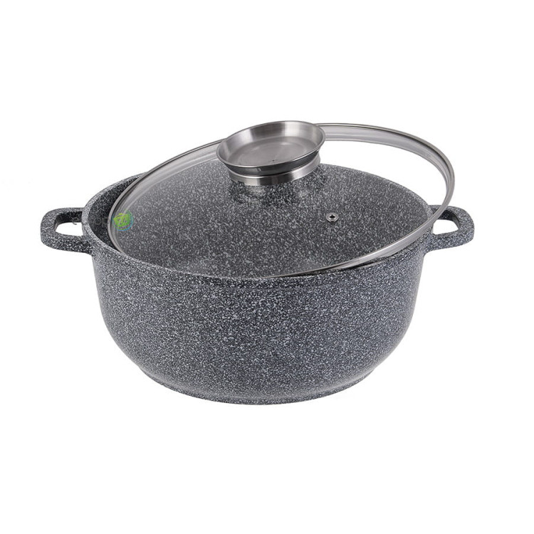 Garnek marmurowy z pokrywką Edenberg EB 8004 2.3L na indukcję 20 cm