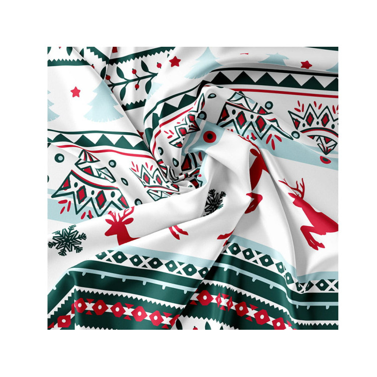 Pościel świąteczna 160x200 bawełna satynowa 3D Cotton World gruba 3 części 2412 Pościel świąteczna 160x200 bawełna satynowa 3D Cotton World gruba 3 części 2412