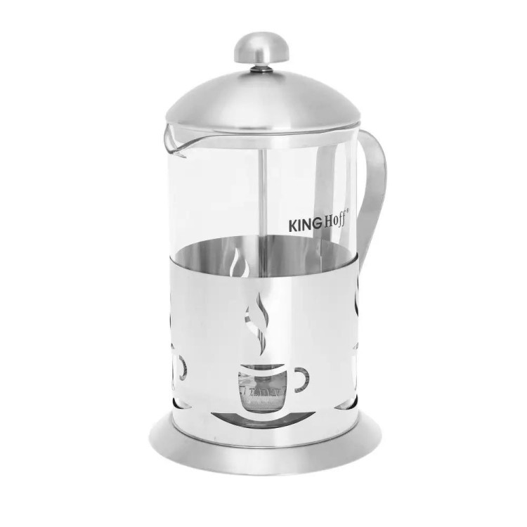 Szklany zaparzacz tłokowy do herbaty kawy ziół 800ml dzbanek KH 4832 Kinghoff