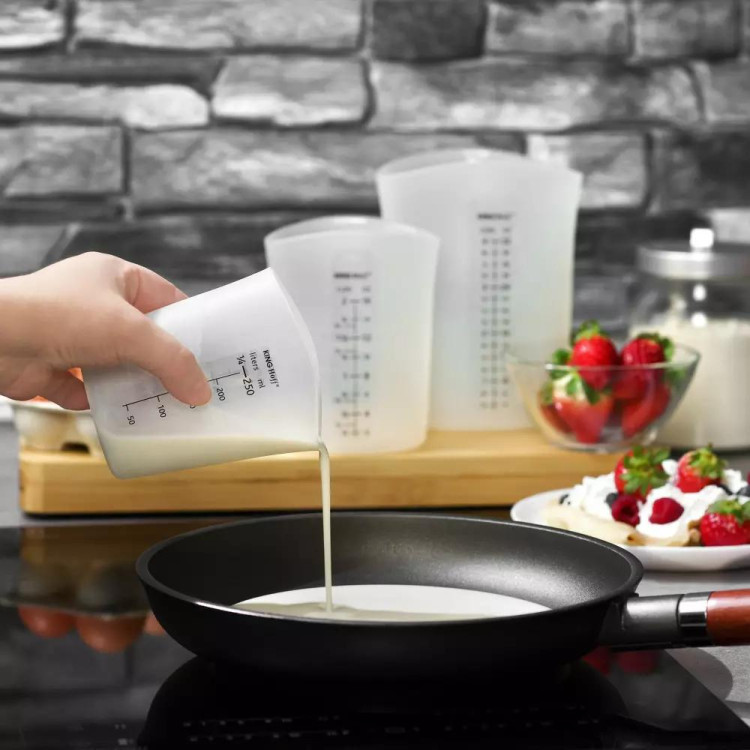Kubek pomiarowy 1000ml silikonowy pojemnik na mąkę cukier KH 4663 Kinghoff Kubek pomiarowy 1000ml silikonowy pojemnik na mąkę cukier KH 4663 Kinghoff