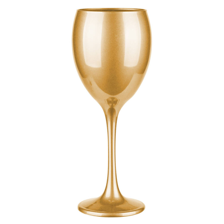 Kieliszki do wina 300 ml Glasmark komplet 6szt złoty metalik Kieliszki do wina 300 ml Glasmark komplet 6szt złoty metalik