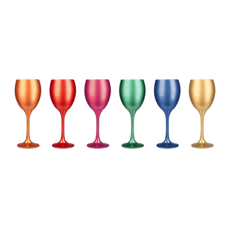 Kieliszki do wina 300 ml Glasmark komplet 6szt mix kolorów Kieliszki do wina 300 ml Glasmark komplet 6szt mix kolorów