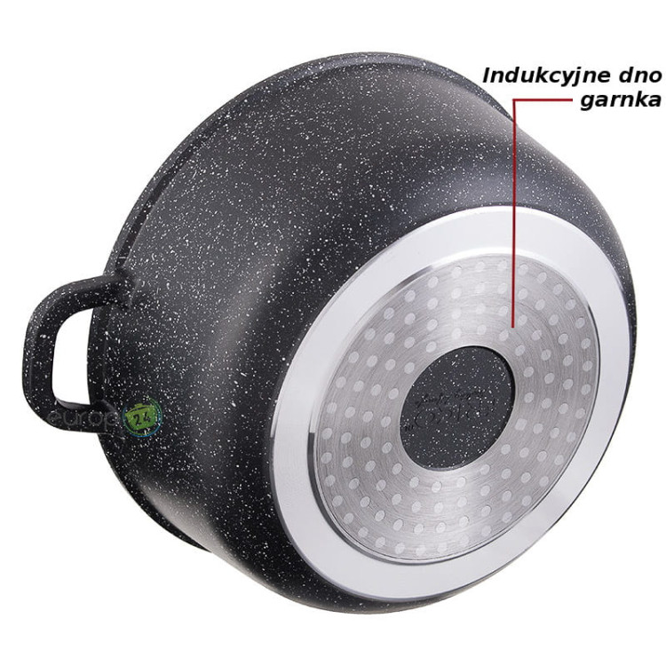 Garnki marmurowe Edenberg EB 8143 zestaw garnków, indukcja