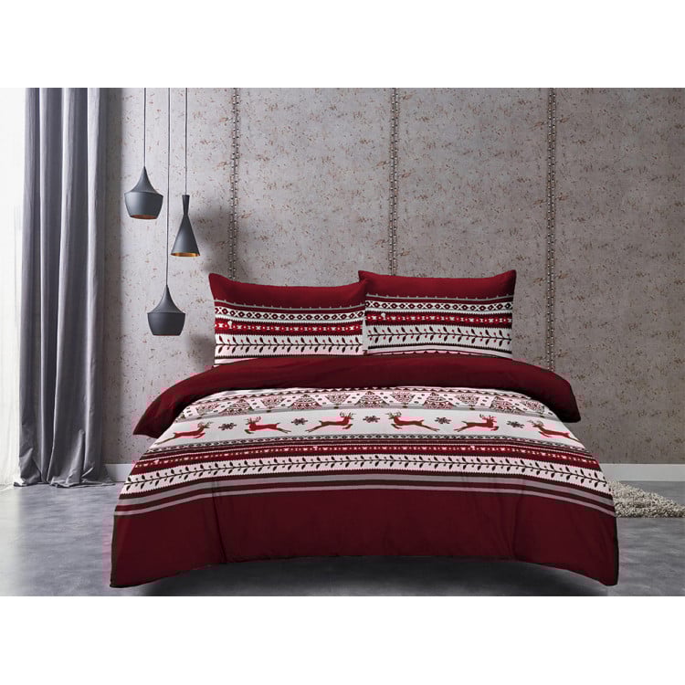 Pościel świąteczna 160x200 bawełna satynowa 3D Cotton World gruba 3 części 2413 Pościel świąteczna 160x200 bawełna satynowa 3D Cotton World gruba 3 części 2413