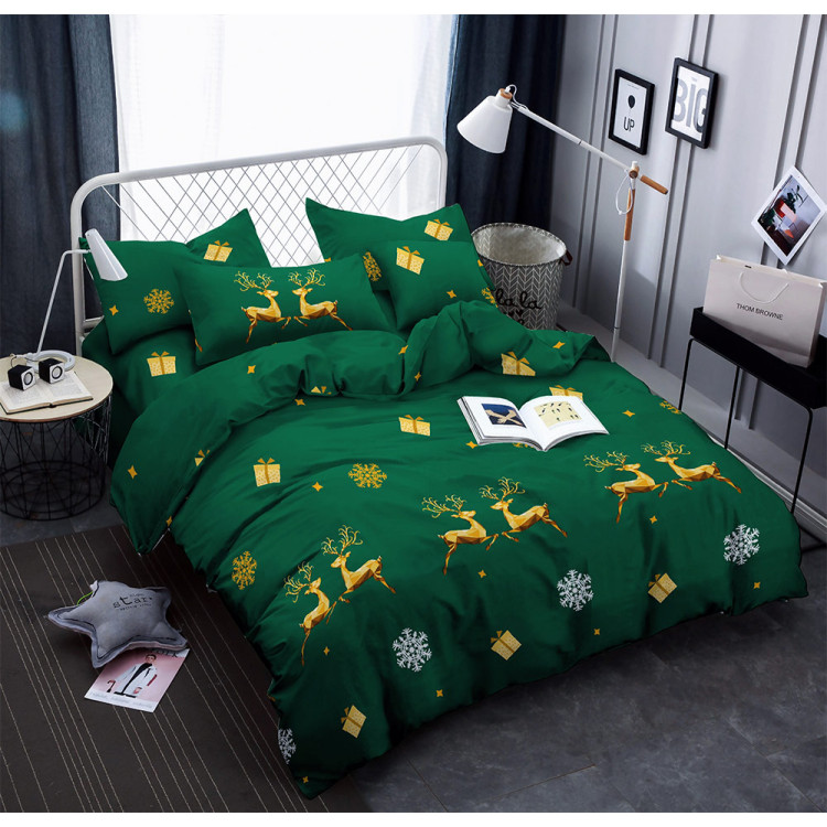 Pościel świąteczna 200x220 bawełna satynowa 3D Cotton World gruba 3 części 2414 Pościel świąteczna 200x220 bawełna satynowa 3D Cotton World gruba 3 części 2414