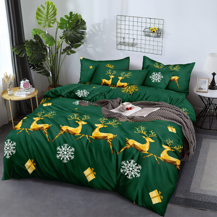 Pościel świąteczna 140x200 bawełna satynowa 3D Cotton World gruba 2 części 2414 Pościel świąteczna 140x200 bawełna satynowa 3D Cotton World gruba 2 części 2414