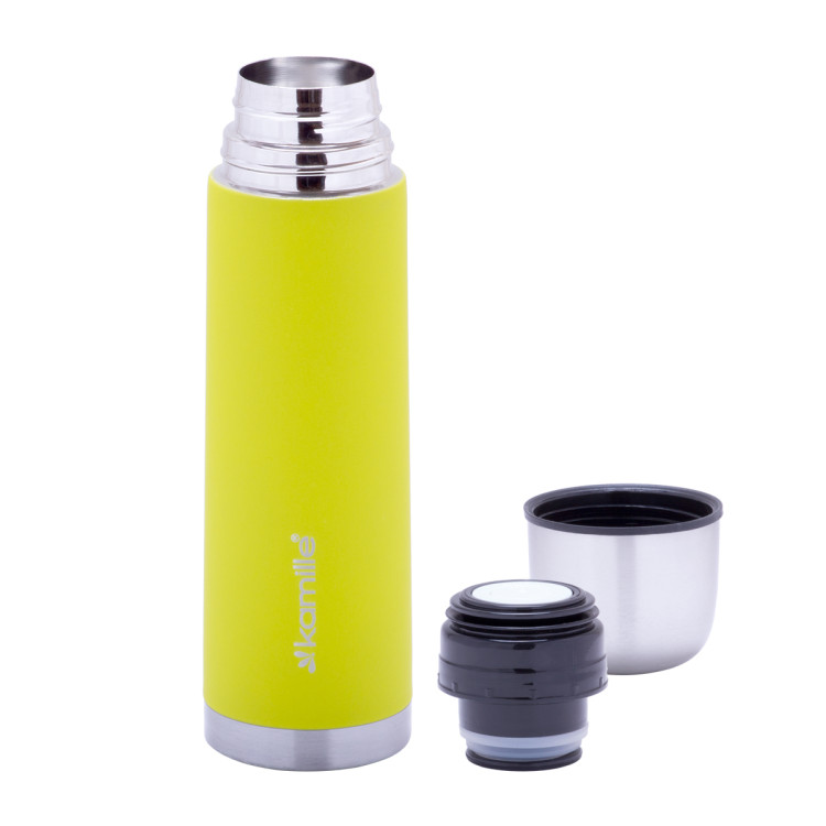 Termos podróżny 500 ml kubek termiczny żółty KM 2001A Kamille Termos podróżny 500 ml kubek termiczny żółty KM 2001A Kamille